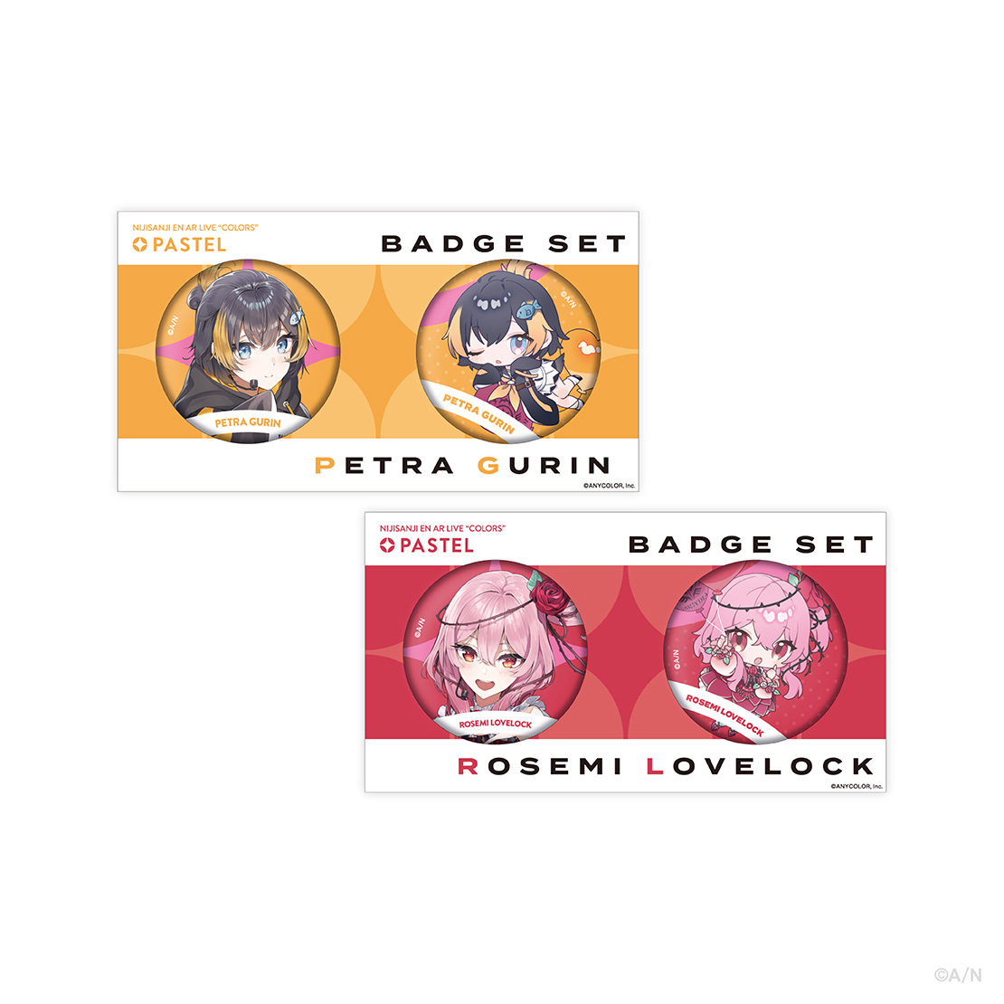 【NIJISANJI EN AR LIVE "COLORS"】缶バッジセット OBSYDIA