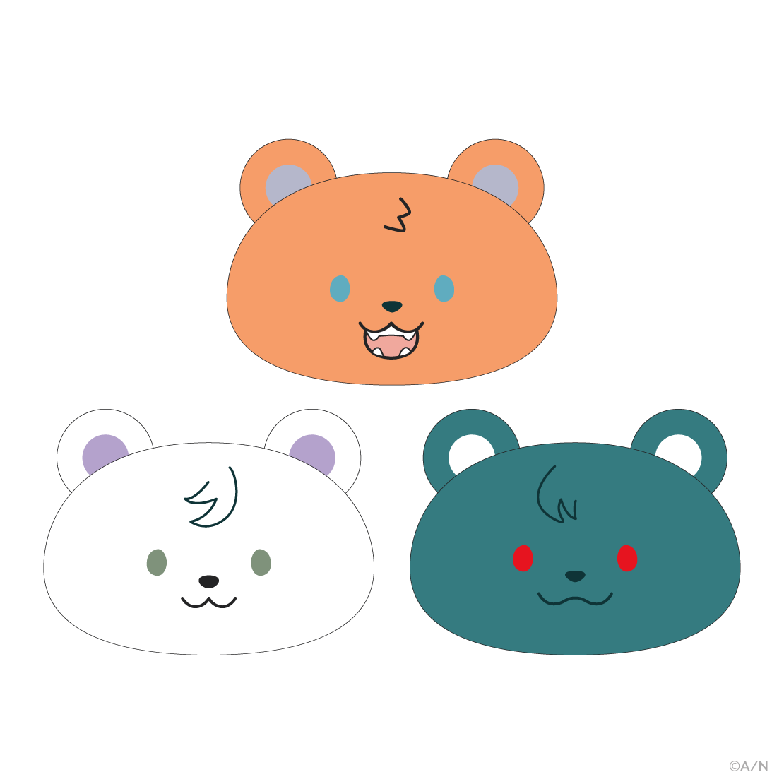 【ちるたいむ ~さんくまのじかん~】抱き枕クッション K.K.