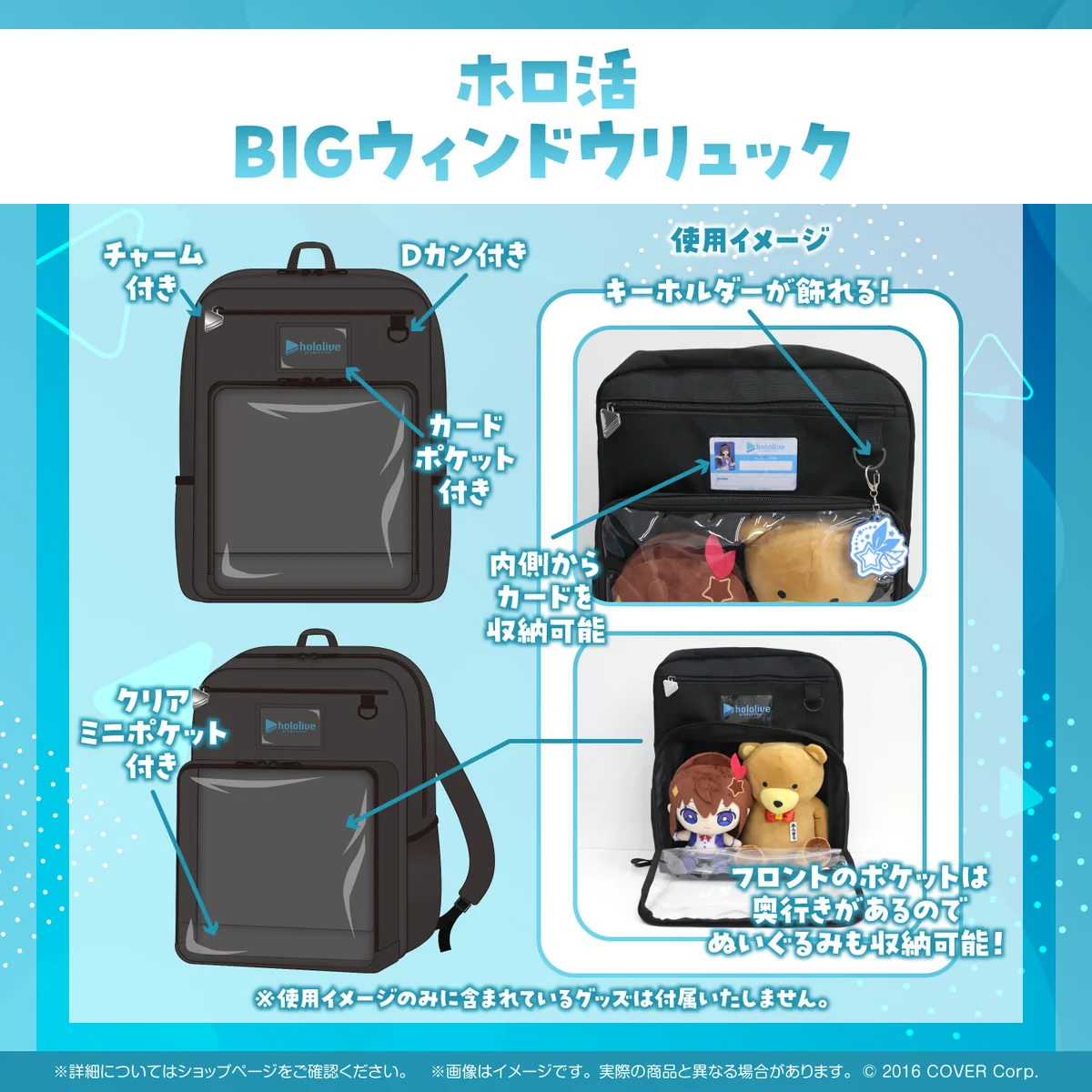 ホロ活 BIGウィンドウリュックの商品画像