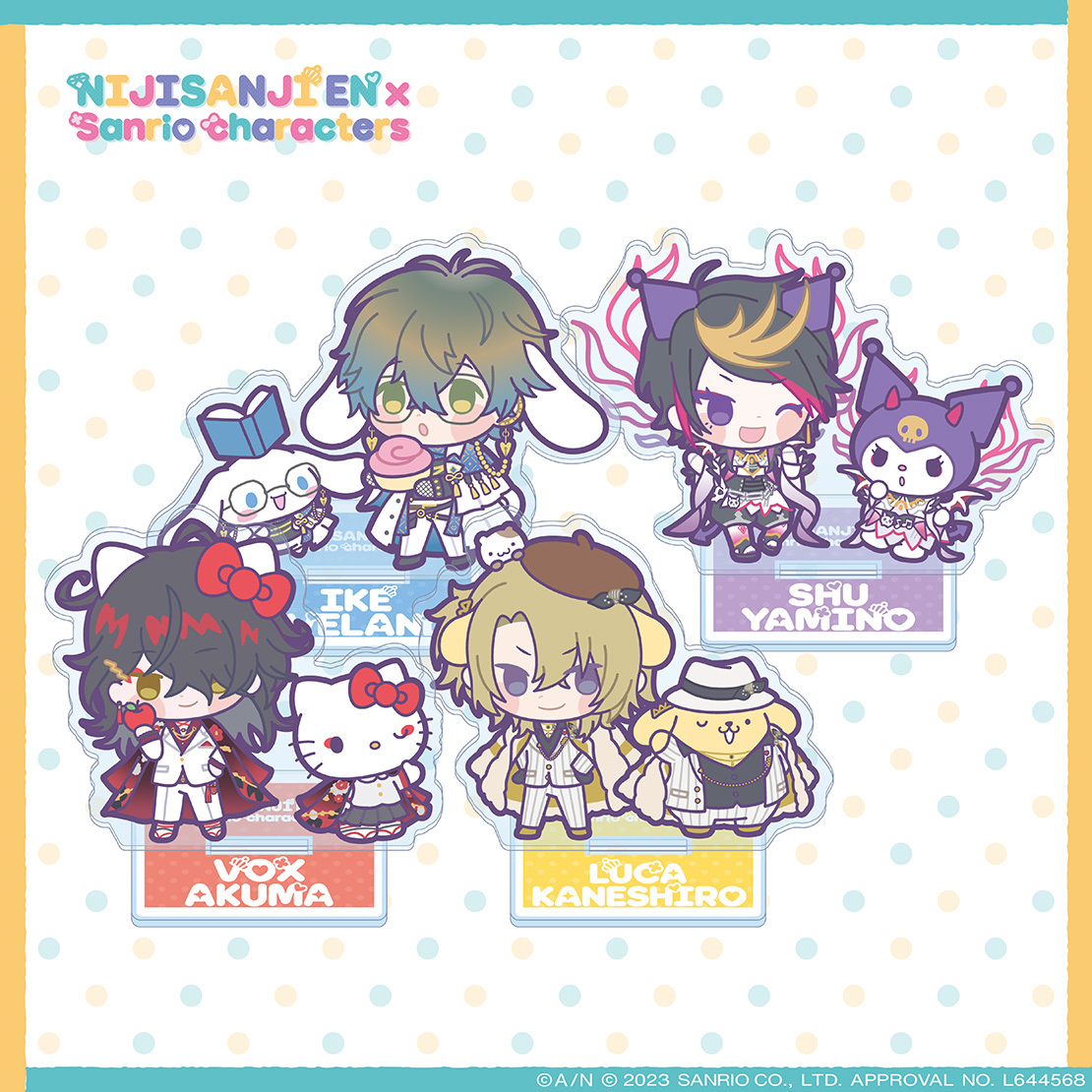 【NIJISANJI EN×Sanrio characters】アクリルスタンド Luxiem 【NIJISANJI EN×Sanrio characters】アクリルスタンド ヴォックス・アクマ×ハローキティ