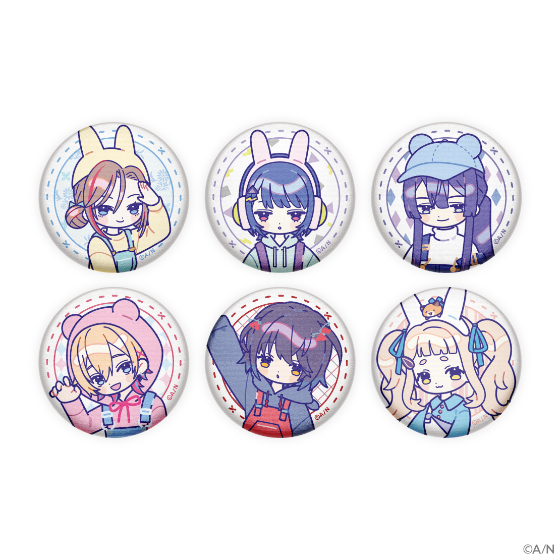 【にじさんじ×CRAFTHOLIC】ランダム布缶バッジの公式画像