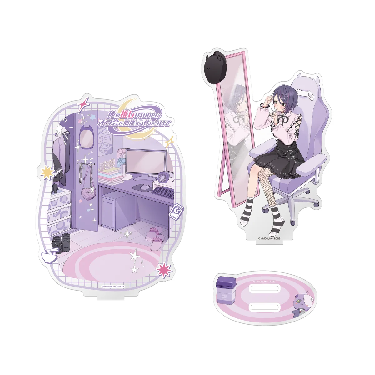 あおぎり高校 音霊魂子 1st イベント 「俺の推しVTuberがオフ会を開催する件について」グッズ 背景付アクリルスタンドの商品画像
