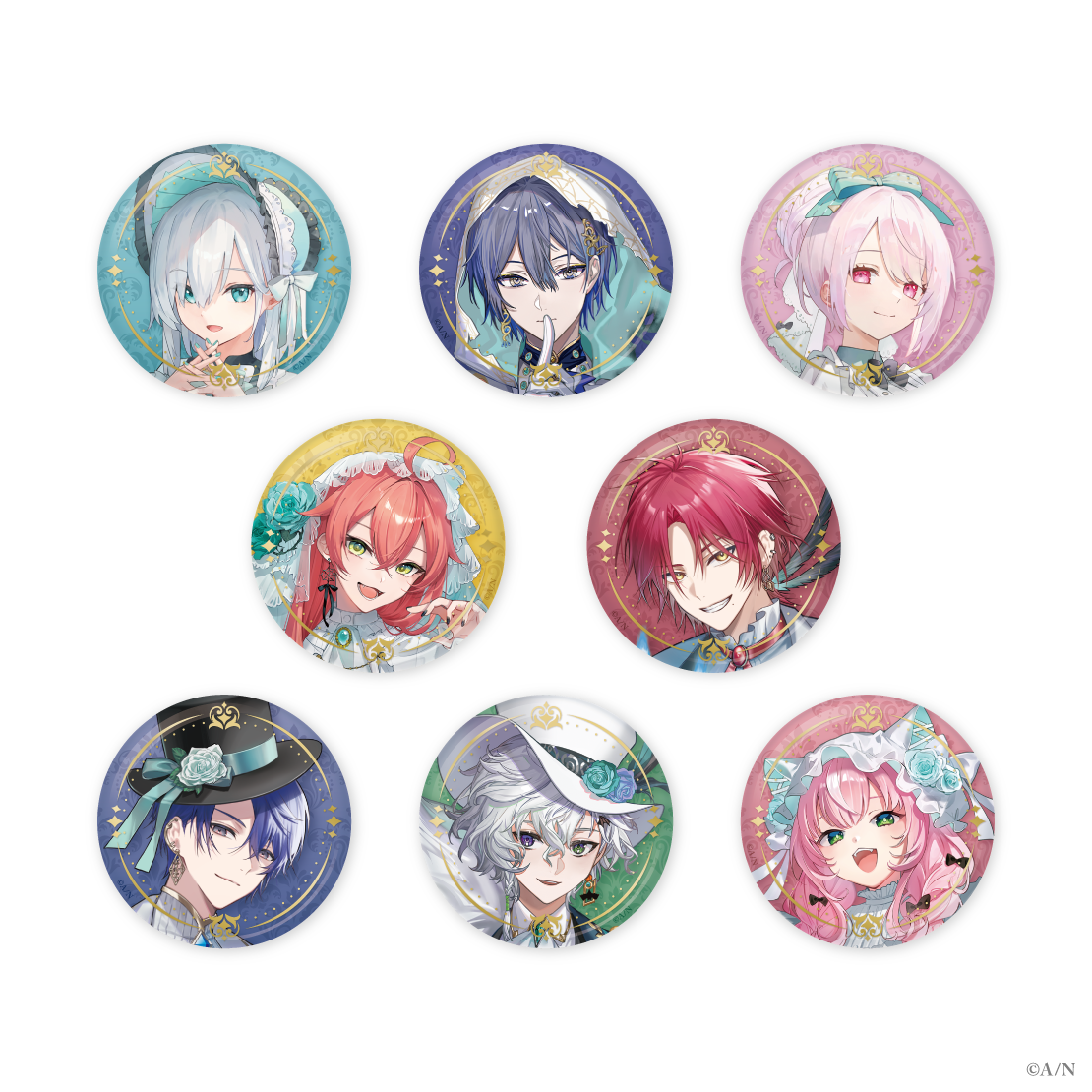 【にじさんじ ハロウィン 2024】箔押し缶バッジ ハ ユンの公式画像
