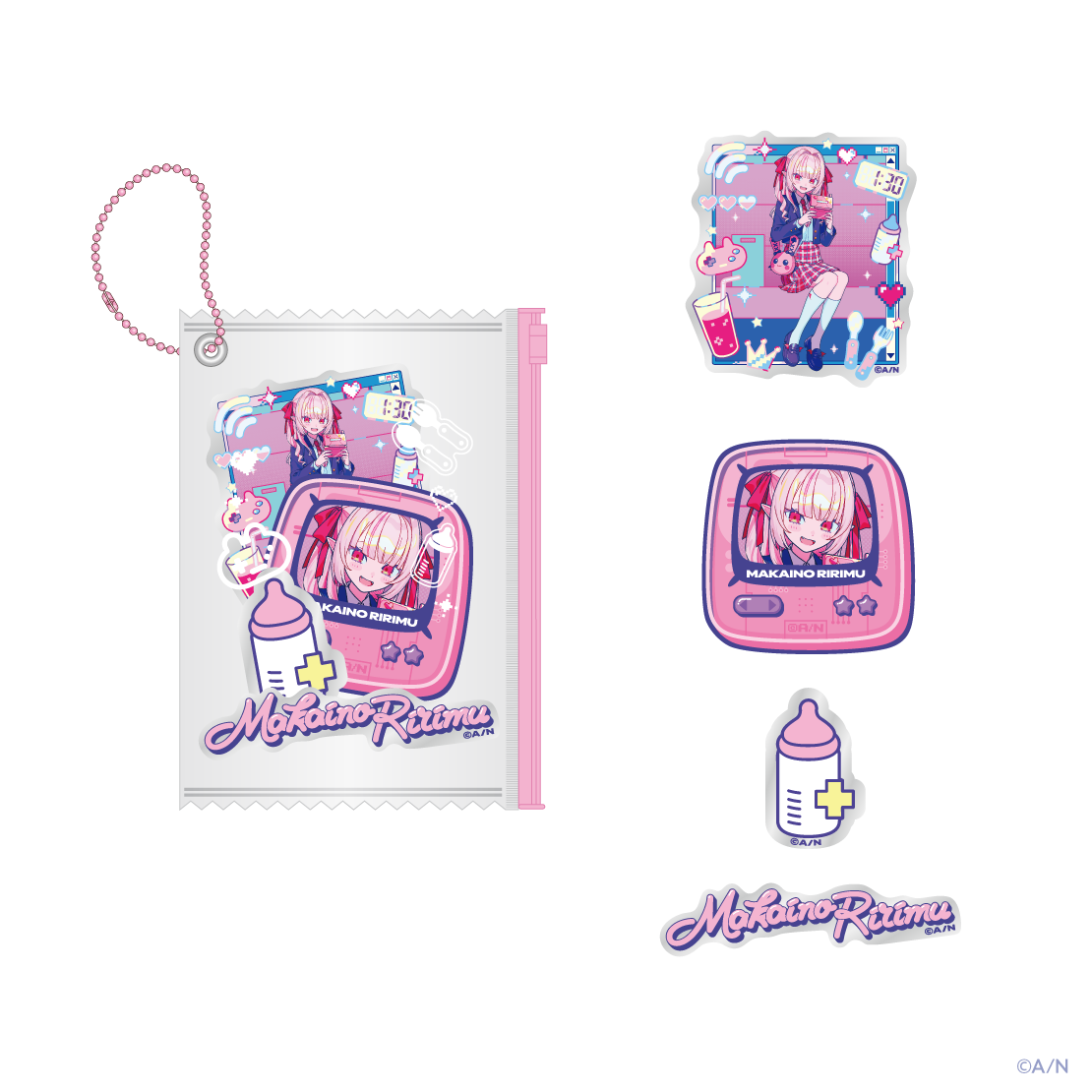 【ヨルガタニンゲン】マルチケース入りステッカーセットの商品画像