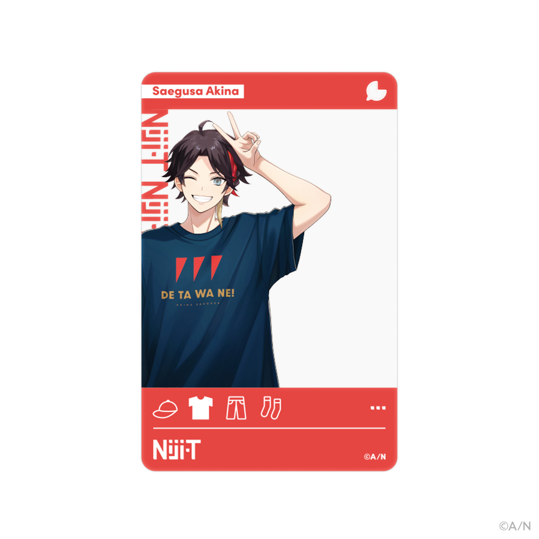 にじさんじライバーモデルTシャツ【第7弾】 三枝明那の商品画像