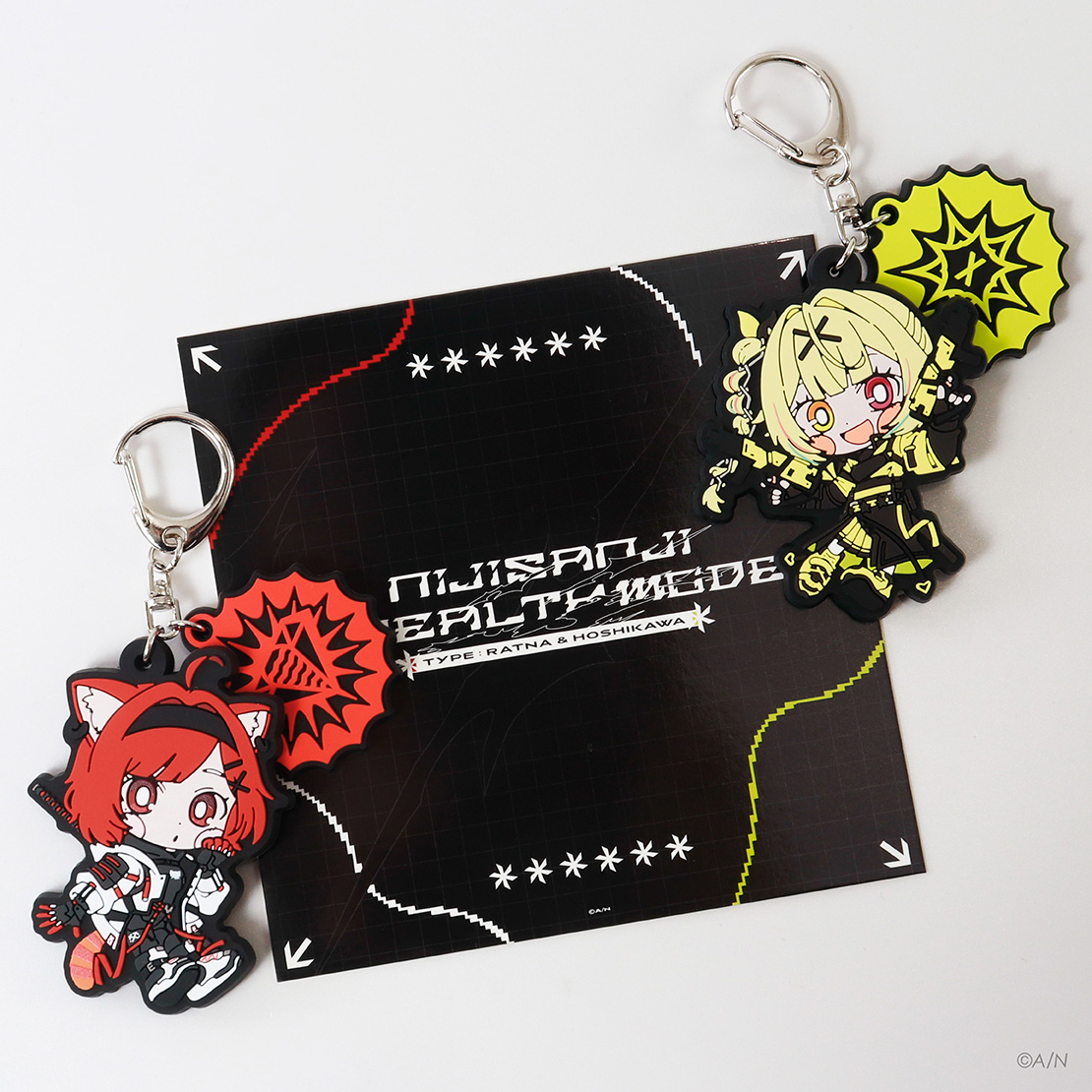 【NIJISANJI Stealth Mode Type:Ratna&Hoshikawa】2連ラバーキーホルダーの商品画像