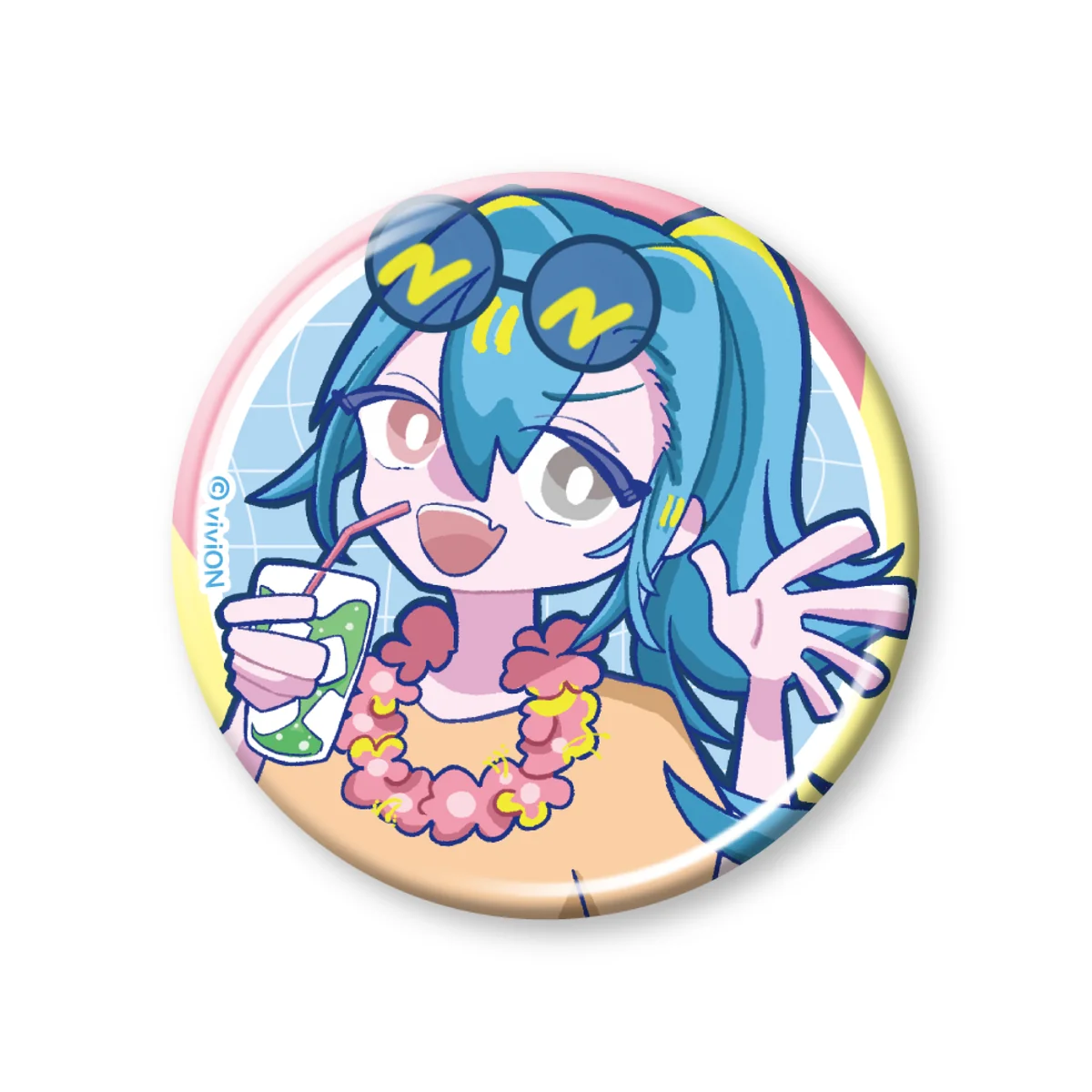 あおぎり高校 春雨麗女 1st ONE-MAN LIVE 「submerge of spring」グッズ トレーディング缶バッジの商品画像