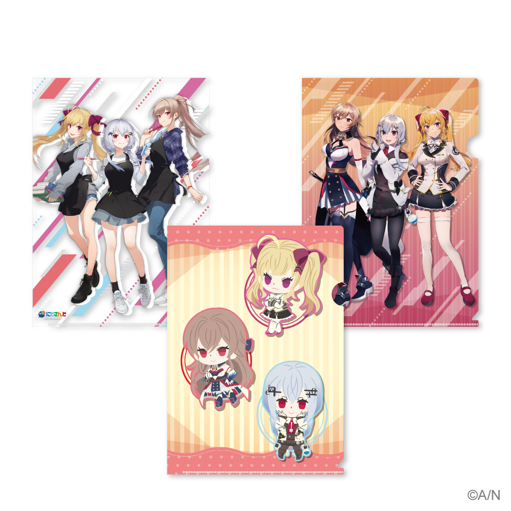 【にじさんじ×SHIBUYA TSUTAYAコラボ記念】A4クリアファイル：3枚セット Bグループ