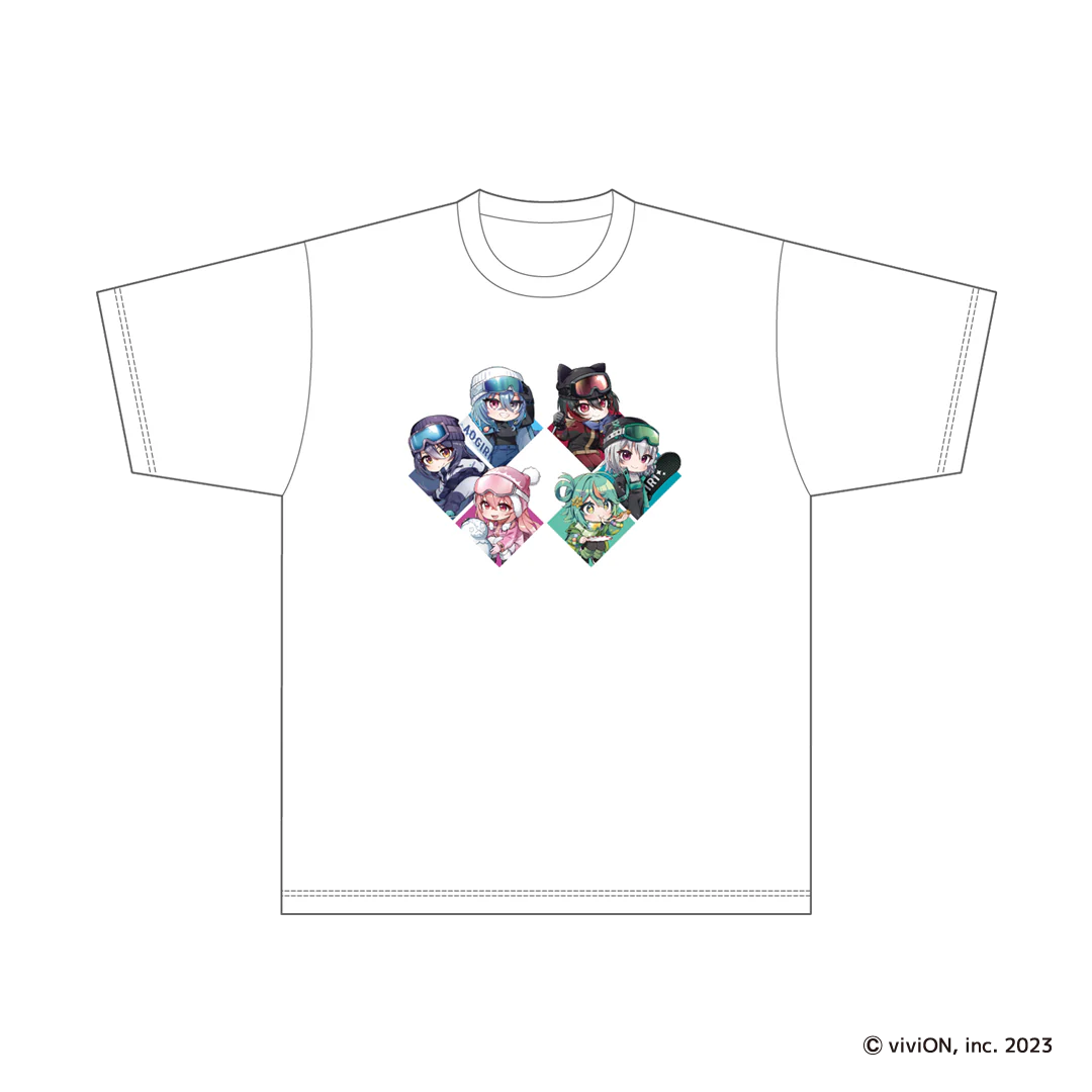 あおぎり高校 ゲレンデマジックがあるって本当ですか!? プリントTシャツ