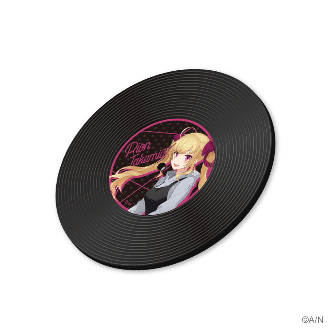 【にじさんじ×SHIBUYA TSUTAYAコラボ記念】レコード風ラバーコースター 鷹宮リオンの公式画像