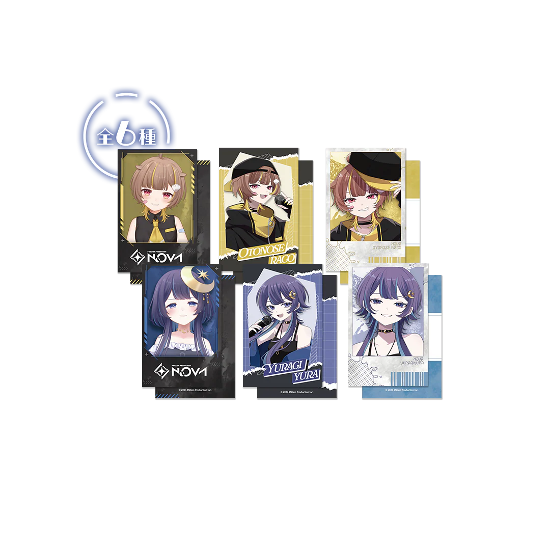 NOVA COOL BEAT COLLECTION ランダムチェキ風カード 全6種