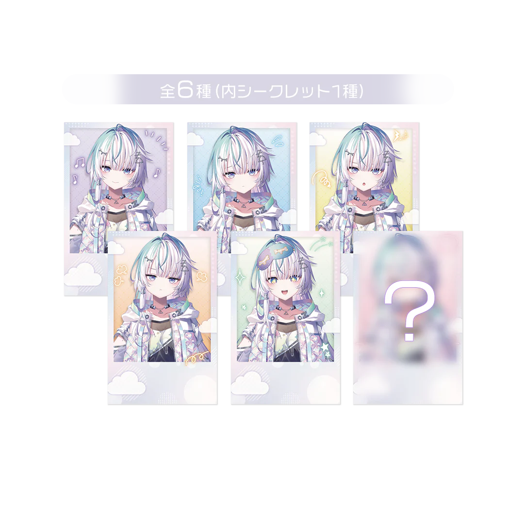 眠雲ツクリ デビュー記念 ランダムチェキ風カード 全6種