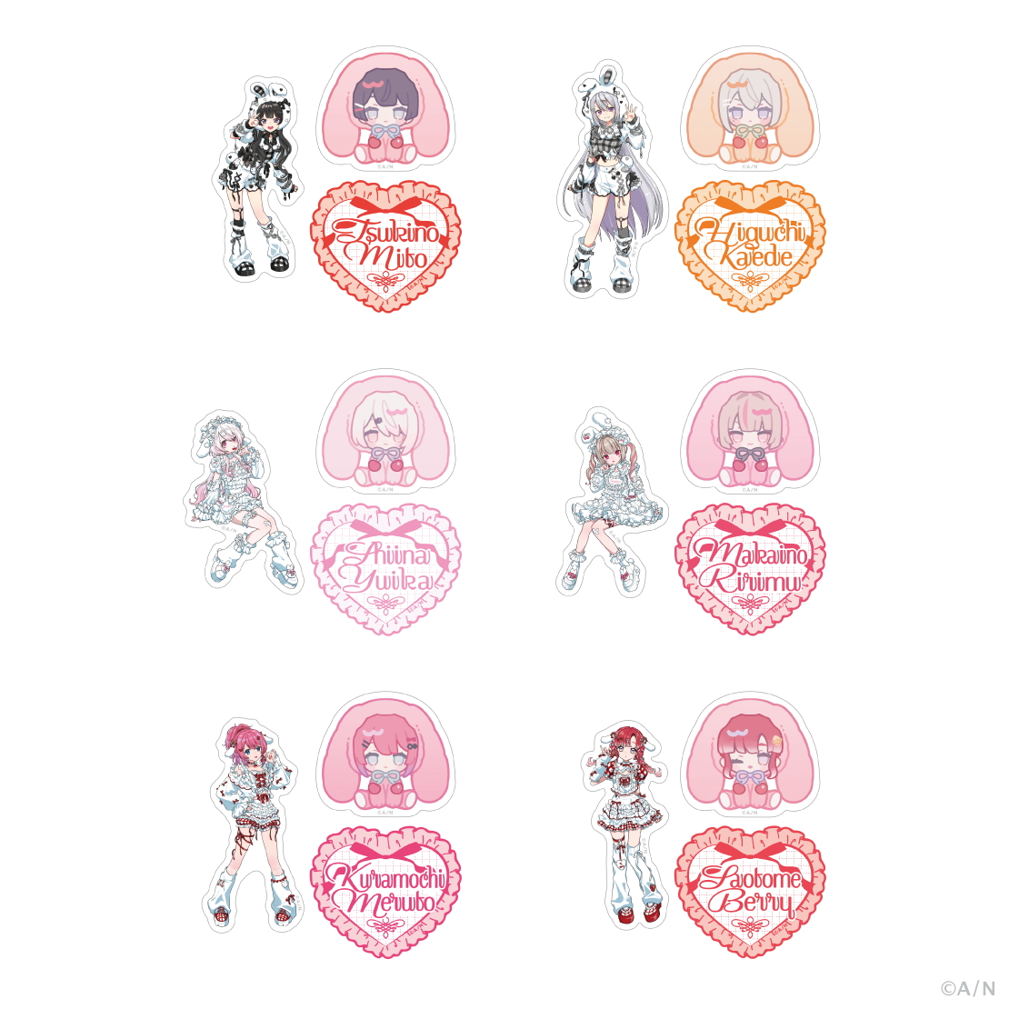 【Cherry Cherish】ステッカーセット 倉持めるとの公式画像