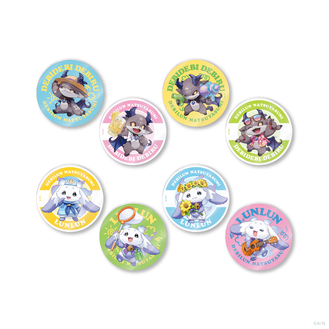 【でびるんとなつやすみ】ランダムアクリルステッカーの公式画像