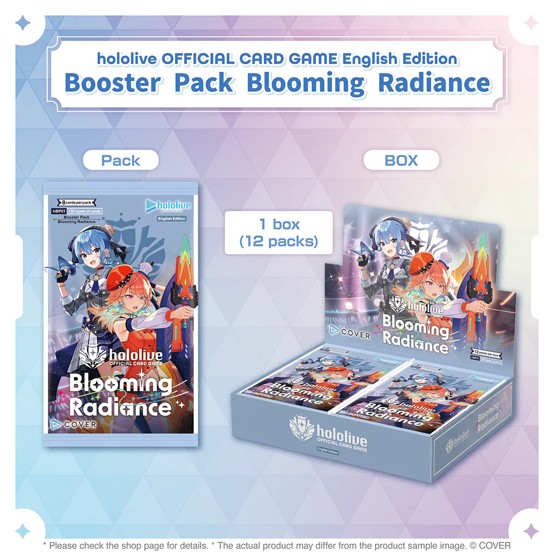hololive OFFICIAL CARD GAME English Edition Booster pack "Blooming Radiance"