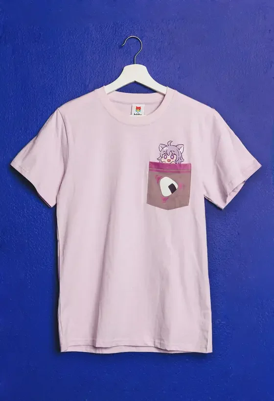 ポケットTシャツ（猫又おかゆ）
