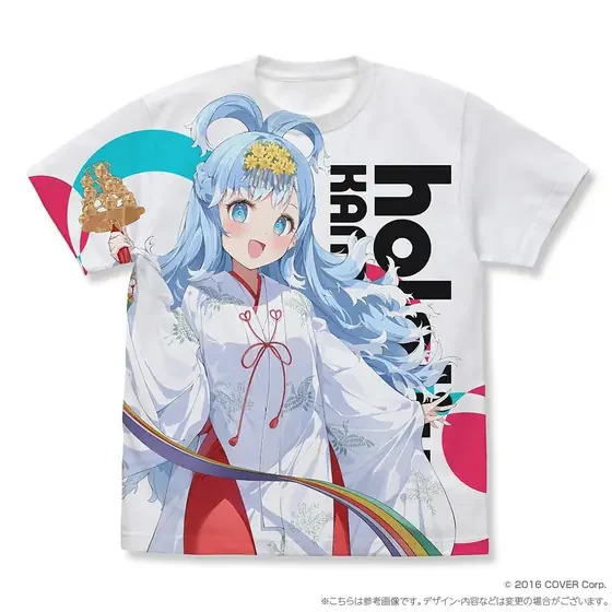 ホロライブ神田祭 フルグラフィックTシャツ こぼ・かなえる 巫女衣装ver. ／XL