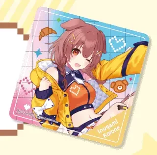 hololive GAMERS fes. 超超超超ゲーマーズ コラボフード特典 限定オリジナルコースター(ころねすきーのゆびゆびチュロス)