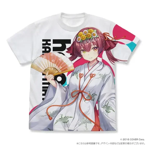 ホロライブ神田祭 フルグラフィックTシャツ 宝鐘マリン 巫女衣装ver. /XL