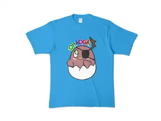 荒咬オウガ 活動半年&4万人記念オリジナルTシャツ 【ターコイズ・XLサイズ】チュンがみTシャツの公式画像