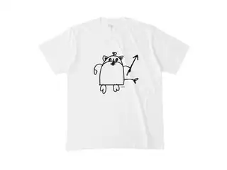 七次元生徒会！樋口楓作まめねこＴシャツ 大まめねこ  -Mの公式画像