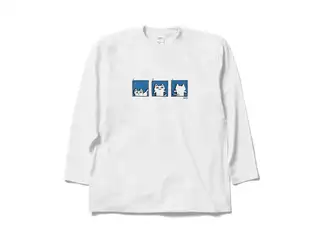 かなえのおみせ オリジナルロングスリーブＴシャツ ホワイト - XL