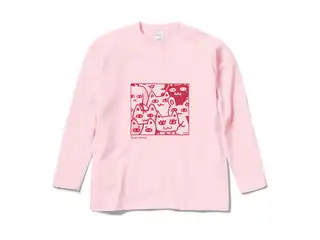 かなえのおみせ オリジナルロングスリーブＴシャツ ライトピンク - Mの公式画像