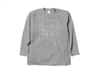 鷹宮リオン オリジナルロングスリーブTシャツ ゲルニカロングスリーブTシャツ 杢グレー - XLの公式画像