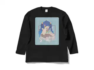 天宮こころ の胸ぷりロングスリーブTシャツ ロングスリーブTシャツ - L - ブラック（ブラウン-ハーフツイン）の公式画像