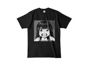 マウスオープナーで歯を見せる月ノ美兎カラーＴシャツ カラーTシャツ - L - ブラック - 背景アリの公式画像