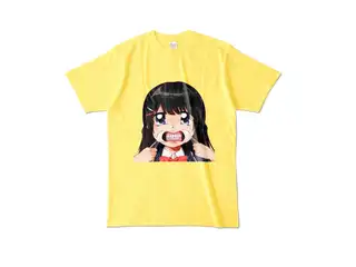 マウスオープナーで歯を見せる月ノ美兎カラーＴシャツ カラーTシャツ - L - イエロー - 背景ナシの公式画像
