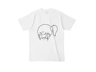 早瀬走 オリジナルTシャツ ぺろりんはやちぇTシャツ - L - 白の公式画像