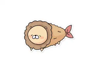 えびふらいおんステッカー　夏色まつりの公式画像