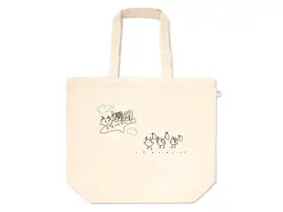 なでると一緒に旅しよ！トートバッグ 「一緒になっちゃった！」編 - Lの公式画像