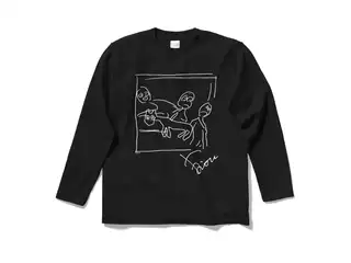 鷹宮リオン オリジナルロングスリーブTシャツ ゲルニカロングスリーブTシャツ ブラック - Sの公式画像