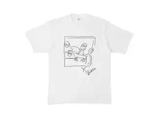 鷹宮リオン　ゲ◯ニカTシャツ ゲ◯ニカTシャツ - XL - 白
