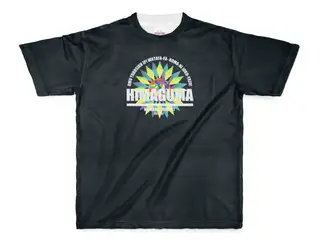 本間ひまわり　フルグラフィックTシャツ フルグラフィックTシャツ 黒 - M - 両面印刷の公式画像