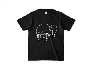 早瀬走 オリジナルカラーTシャツ ぺろりんはやちぇTシャツ - S - ブラックの公式画像