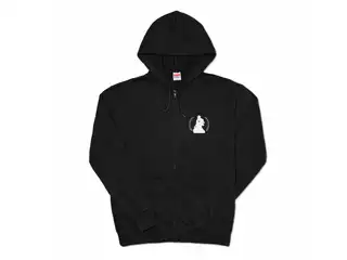 町田ちま　ちまぱーかー　その2 ジップパーカー - XL - ブラックの公式画像