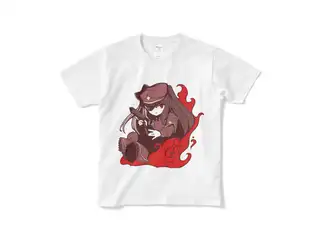 夜見れな オリジナルTシャツ(短納期) 軍服_白 - Sの公式画像