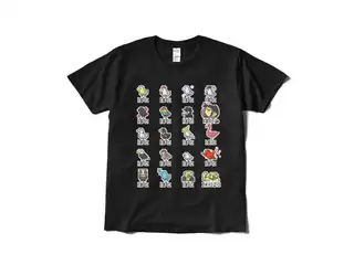 夜見れな オリジナルTシャツ(短納期) ハト図鑑_黒 - Lの公式画像