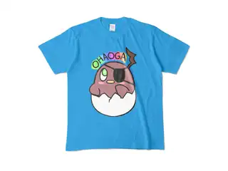 荒咬オウガ 活動半年&4万人記念オリジナルTシャツ 【ターコイズ・Mサイズ】チュンがみTシャツの公式画像