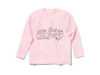 鷹宮リオン オリジナルロングスリーブTシャツ Bansan of the End ロングスリーブTシャツ ライトピンク - Sの公式画像