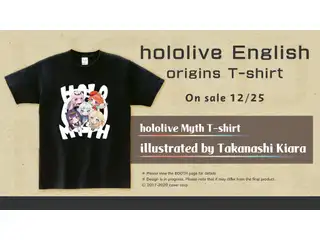 ホロライブEnglish 起源Tシャツ 「hololive MYTH Tシャツ」