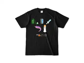 着るタイプのあさココ カラーTシャツ - S - ブラック (濃色)の公式画像