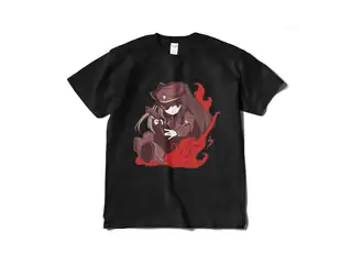 夜見れな オリジナルTシャツ(短納期) 軍服_黒） - XLの公式画像