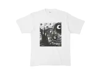 鷹宮リオン 〇月夜Tシャツ Tシャツ - XL - 白の公式画像