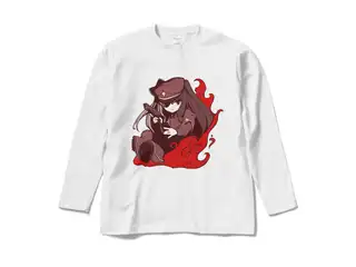 夜見れな オリジナルロングスリーブTシャツ 軍服_白 - Mの公式画像