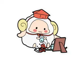 やまなつ晩酌RADIO オリジナルステッカー 8月 - クリアの公式画像