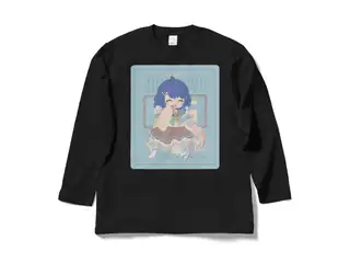 天宮こころ の胸ぷりロングスリーブTシャツ ロングスリーブTシャツ - L - ブラック（ブラウン-ボブ）の公式画像